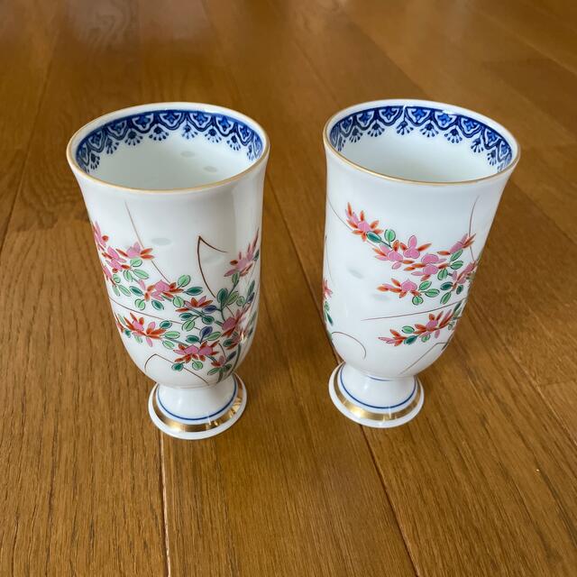 其泉窯　ペアグラス エンタメ/ホビーの美術品/アンティーク(陶芸)の商品写真