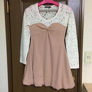 ユメテンボウ(夢展望)の【中古】夢展望☆レース透けSEXY!!美シルエットバルーンワンピ(ミニワンピース)