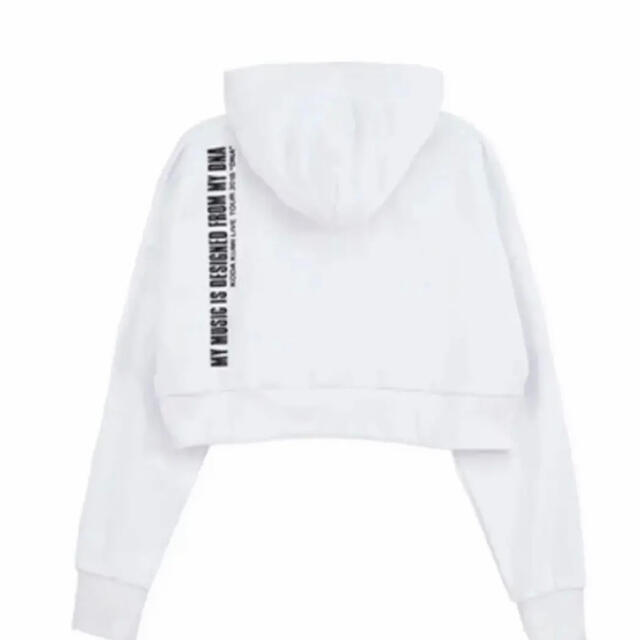 倖田來未 クロップドフーディー　CROPPED HOODIE -WHITE-