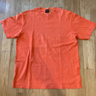 タケオキクチ(TAKEO KIKUCHI)のタケオキクチ メンズTシャツ オレンジ色  Lサイズ(Tシャツ/カットソー(半袖/袖なし))