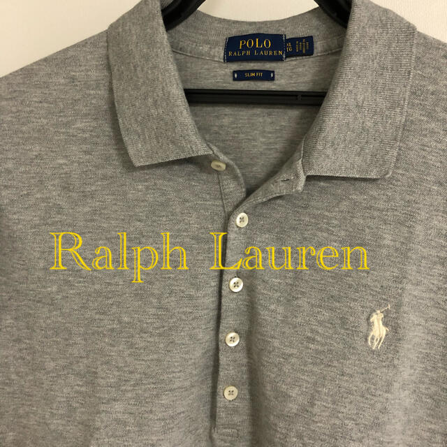 POLO RALPH LAUREN(ポロラルフローレン)の美品！ラルフローレン ポロシャツ　slim fit　ビジネスカジュアル レディースのトップス(シャツ/ブラウス(半袖/袖なし))の商品写真