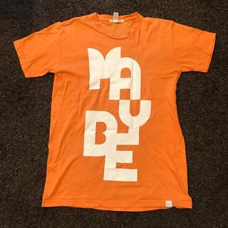 シップス(SHIPS)のSHIPS プリントTシャツ　オレンジ(Tシャツ/カットソー(半袖/袖なし))