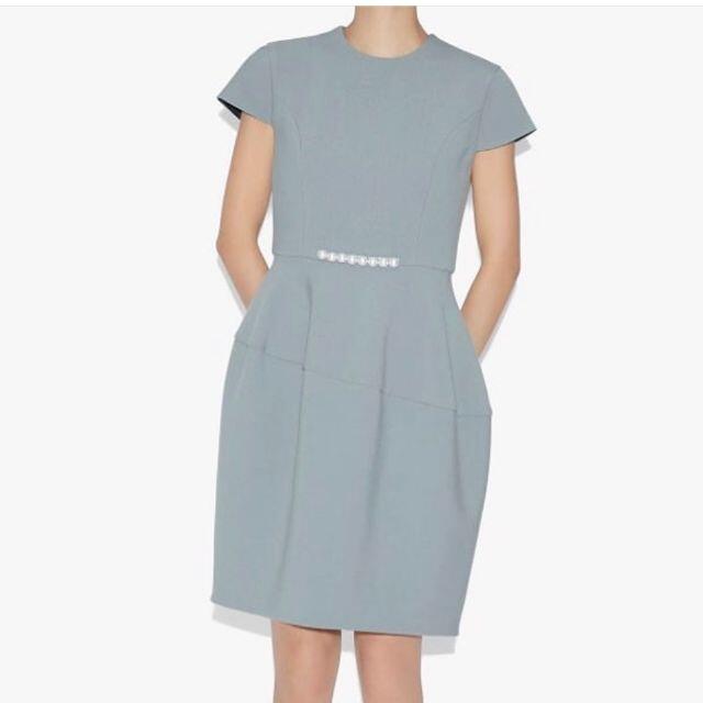 新品♡ヨーコチャン パールコクーンワンピース MOSS サイズ40