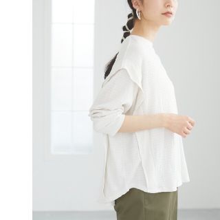 ショコラフィネローブ(chocol raffine robe)のワッシャーカットプルオーバー(シャツ/ブラウス(長袖/七分))