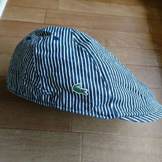 ラコステ(LACOSTE)の【美品】LACOSTE  メンズ  ヒッコリーハンチング(ハンチング/ベレー帽)