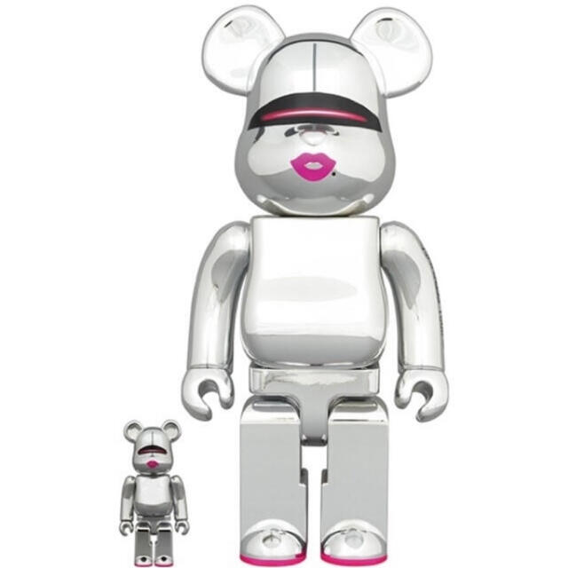 フィギュアBE@RBRICK SORAYAMA × 2G SILVER Ver.