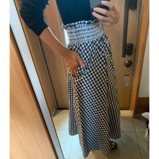 ザラ(ZARA)の最終値下げ！ZARA、ギンガムチェックのスカート！美品(ロングスカート)