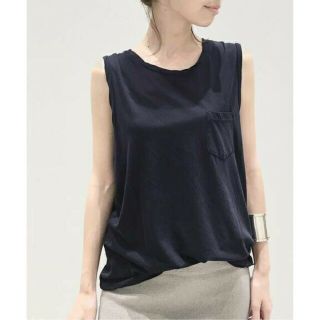 ドゥーズィエムクラス(DEUXIEME CLASSE)の329様ご専用 新品未使用タグ付 JAMES PERSE タンクトップ ネイビー(Tシャツ(半袖/袖なし))