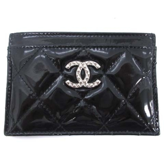 CHANEL(シャネル)のシャネル カードケース 名刺入れ ココマーク キルティング エナメル 15番台 メンズのファッション小物(名刺入れ/定期入れ)の商品写真