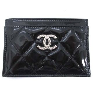 シャネル(CHANEL)のシャネル カードケース 名刺入れ ココマーク キルティング エナメル 15番台(名刺入れ/定期入れ)