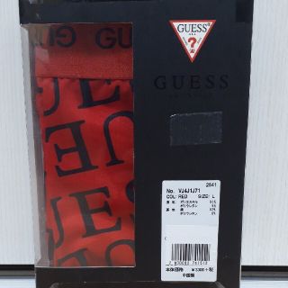 ゲス(GUESS)の【新品未使用】GUESS/ゲスのロゴプリントストレッチボクサーパンツLサイズ(ボクサーパンツ)