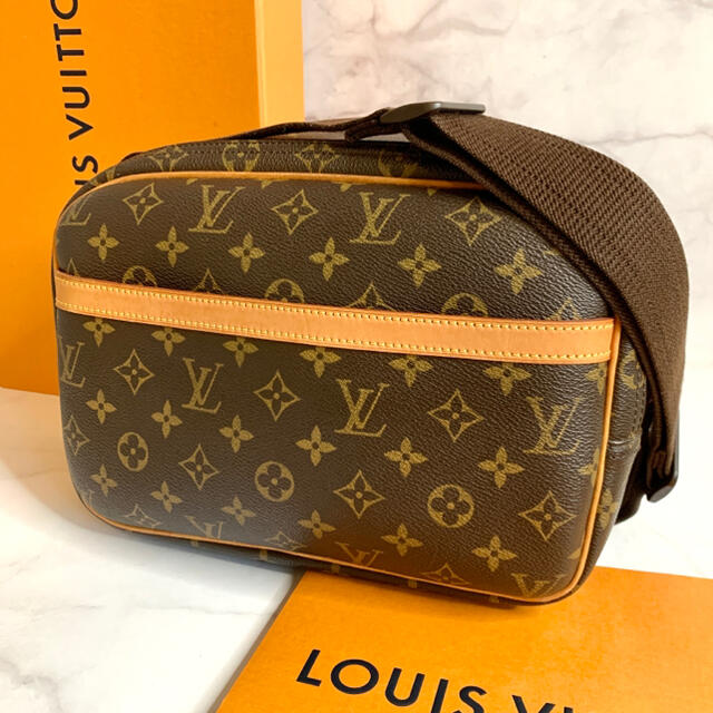 バッグルイヴィトン モノグラム ショルダーバッグ リポーター LOUISVUITTON