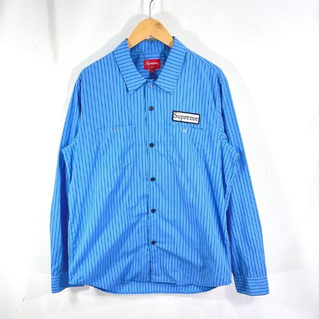 カラーSUPREME 14ss Striped Work Shirt シュプリーム