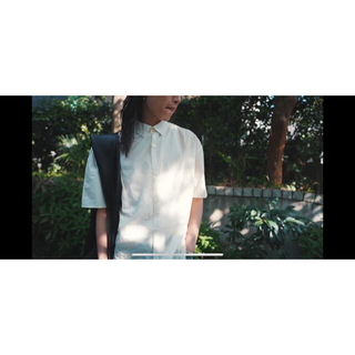 アンユーズド(UNUSED)のNEU_IN block stitched shirt ivory SULLEN(シャツ)