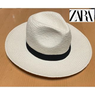 ザラ(ZARA)の帽子 ZARA 白ハット  手渡し対応優先(ハット)