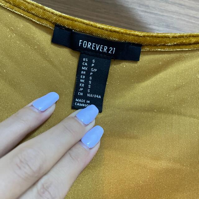 FOREVER 21(フォーエバートゥエンティーワン)のベロアワンピース レディースのワンピース(ミニワンピース)の商品写真