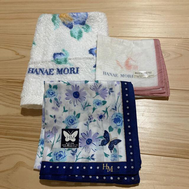 HANAE MORI(ハナエモリ)のタオル、ハンカチ　セット レディースのファッション小物(ハンカチ)の商品写真