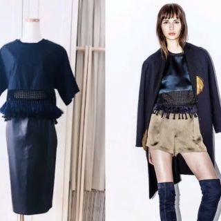 スリーワンフィリップリム(3.1 Phillip Lim)の3.1フィリップスリムフリンジトップス(カットソー(半袖/袖なし))