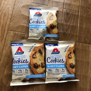 ATKINS プロテインクッキー　3枚　チョコチップ(菓子/デザート)