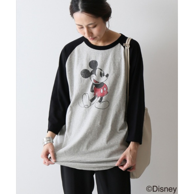 【美品】FRAMeWORK Mickey / ラグランT