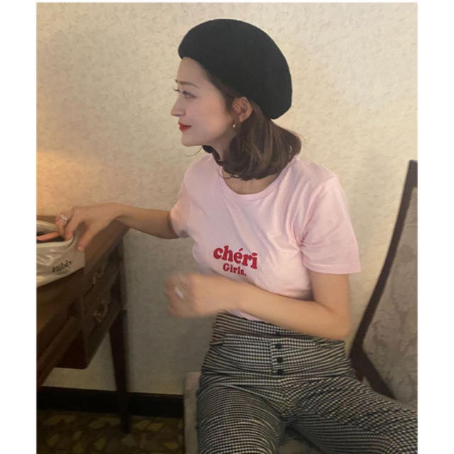 bibiy ロゴTシャツ　ピンク　新品 レディースのトップス(Tシャツ(半袖/袖なし))の商品写真