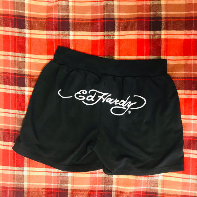 Ed Hardy(エドハーディー)のEd Hardy ロゴつき スウェット ホットパンツ エド ハーディー レディースのパンツ(ショートパンツ)の商品写真