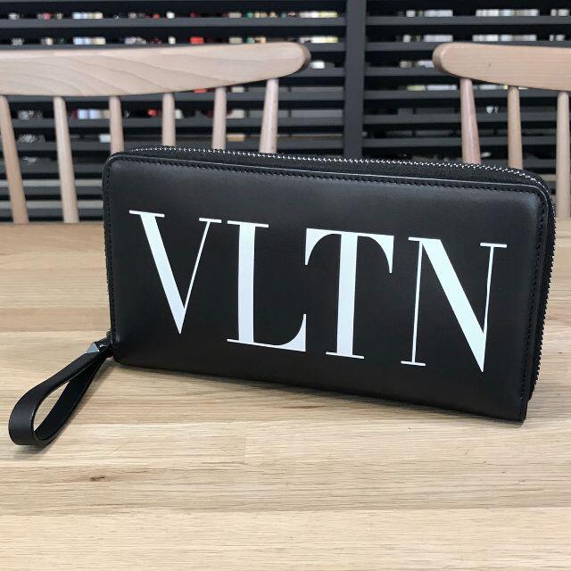 valentino garavani - 超美品 ヴァレンティノ VLTN ラウンドファスナー