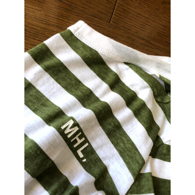 MARGARET HOWELL(マーガレットハウエル)のマーガレットハウエル  MHL ボーダー Tシャツ /夏色 半袖 カットソー  レディースのトップス(Tシャツ(半袖/袖なし))の商品写真