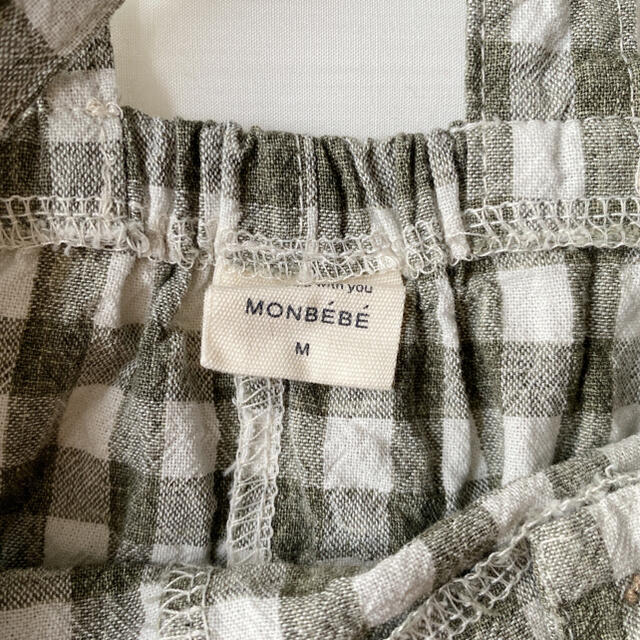 monbebe チェック サロペット パンツ キッズ/ベビー/マタニティのキッズ服男の子用(90cm~)(パンツ/スパッツ)の商品写真