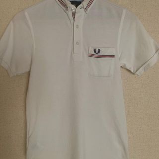 フレッドペリー(FRED PERRY)のフレッドペリー  半袖ポロシャツ 白色 サイズ XS相当　スリムフィット(ポロシャツ)