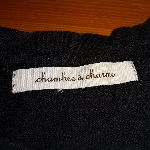 chambre de charme(シャンブルドゥシャーム)のChambre de Charme*タンクトップ*黒 レディースのトップス(タンクトップ)の商品写真