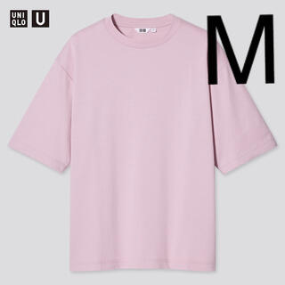 ユニクロ(UNIQLO)のUNIQLO ユニクロ　エアリズムコットンオーバーサイズTシャツ　5分袖(Tシャツ/カットソー(半袖/袖なし))