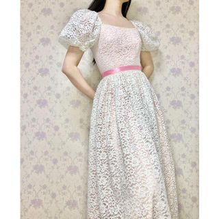 パフスリーブが可愛いヴィンテージワンピース🎀