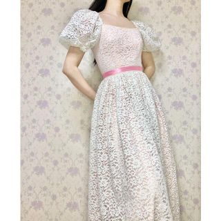 ガニーサックス(GUNNE SAX)のパフスリーブが可愛いヴィンテージワンピース🎀(ロングワンピース/マキシワンピース)