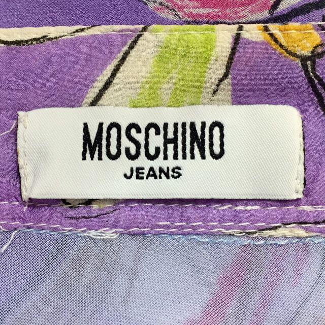 未使用 MOSCHINO JEANS モスキーノ ジーンズ 膝丈スカート 動物柄 4