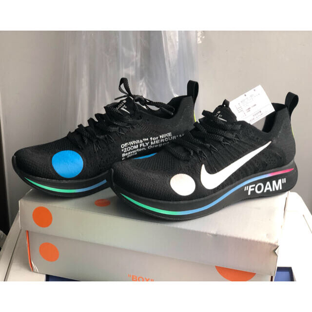 NIKE(ナイキ)のNIKE OFF WHITE ZOOM FLY MERCURIAL FLY メンズの靴/シューズ(スニーカー)の商品写真