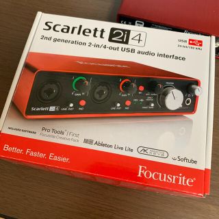 focusrite scarlett 2i4 2nd gen(オーディオインターフェイス)