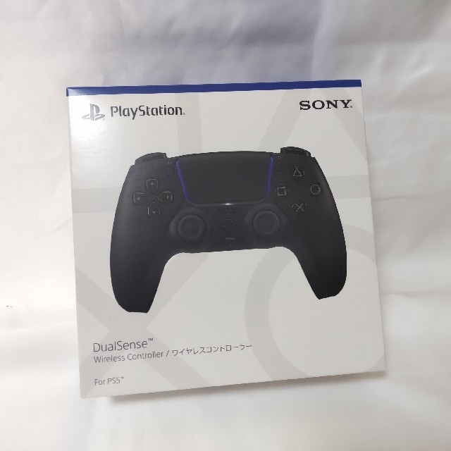 PlayStation(プレイステーション)のPS5 デュアルセンス ミッドナイトブラック 新品未開封 エンタメ/ホビーのゲームソフト/ゲーム機本体(家庭用ゲーム機本体)の商品写真