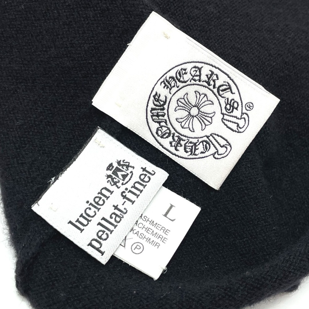 Chrome Hearts(クロムハーツ)のクロムハーツ CHROME HEARTS ダガー lucien pellat-finet ルシアンペラフィネ トップス 長袖 ニット カシミヤ ブラック×ホワイト レディースのトップス(ニット/セーター)の商品写真