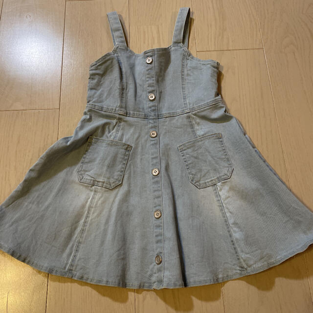 puella flo☆サイズ9(105-115cm)デニムジャンパースカート