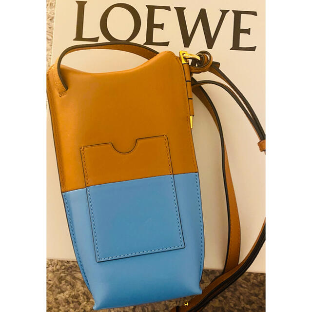 【美品】LOEWEロエベ　ゲートポケット　タン