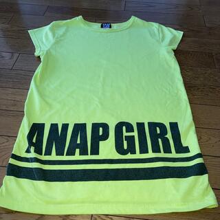 アナップ(ANAP)のANAPgirl Ｔシャツワンピース　Sサイズ(ワンピース)