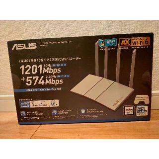 エイスース(ASUS)の未使用 ASUS RT-AX55/W 11AX Wi-Fi6対応ルーター(PC周辺機器)