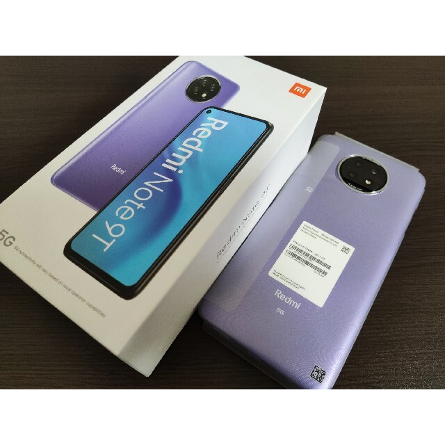 Xiaomi Redmi Note 9T パープル SIMロック解除済み 美品