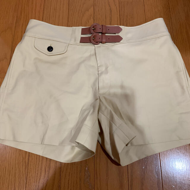 POLO RALPH LAUREN(ポロラルフローレン)の美品　ラルフローレン　ダブルベルト　ショートパンツ　ショーパン レディースのパンツ(ショートパンツ)の商品写真