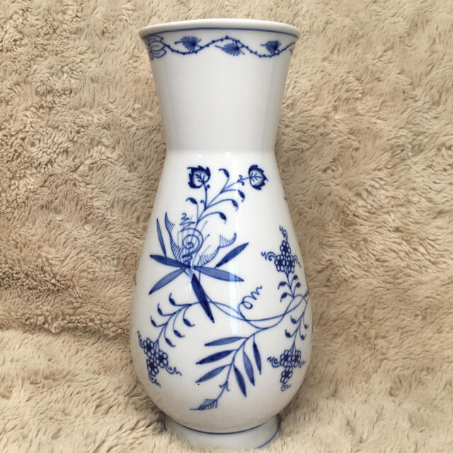 MEISSEN - 未使用◎マイセン ブルーオニオン フラワーベース 花瓶の