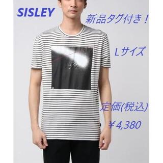 シスレー(Sisley)の新品/シスレーSISLEY/ボーダープリント半袖Tシャツ・カットソー/L(Tシャツ/カットソー(半袖/袖なし))