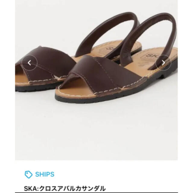 SHIPS(シップス)の新品 SKA:クロスアバルカサンダル レディースの靴/シューズ(サンダル)の商品写真