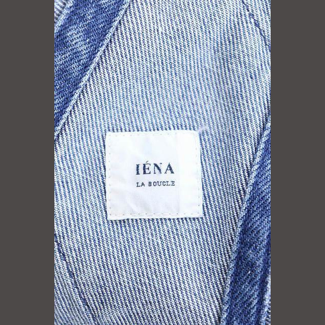 IENA(イエナ)のイエナ オールインワン オーバーオール デニム サロペット 36 青 ブルー レディースのパンツ(サロペット/オーバーオール)の商品写真