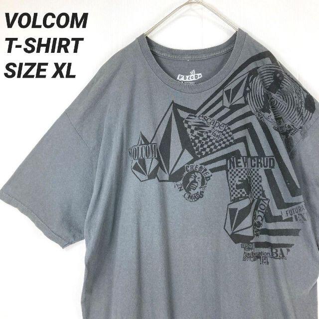 volcom(ボルコム)の【ゆるダボオーバーサイズXL】VOLCOMボルコム　デザインプリントTシャツ古着 メンズのトップス(Tシャツ/カットソー(半袖/袖なし))の商品写真